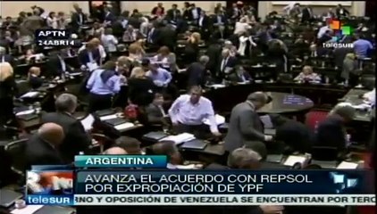 Parlamento argentino aprueba pago de 5 mdd a Repsol