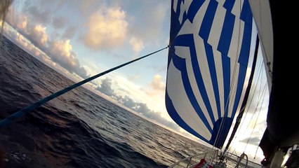 Coucher de soleil sous spi