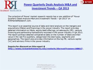 Unconventional Oil and Gas Industry – Quarterly Deals Review Q4 2013