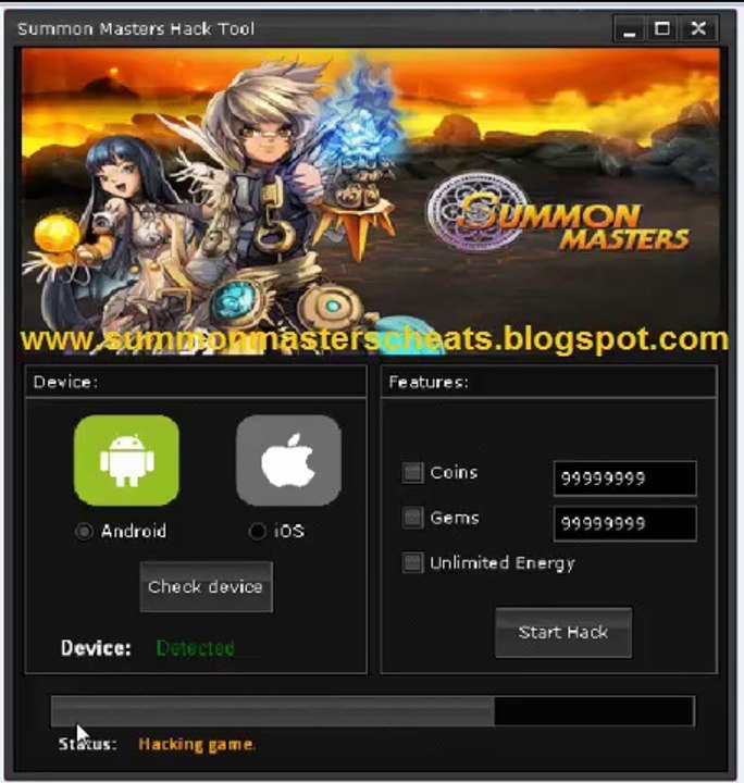 Summon Masters Hack Android iOS Cheats