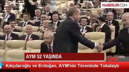 Kılıçdaroğlu ve Erdoğan, AYM'nin Töreninde Tokalaştı