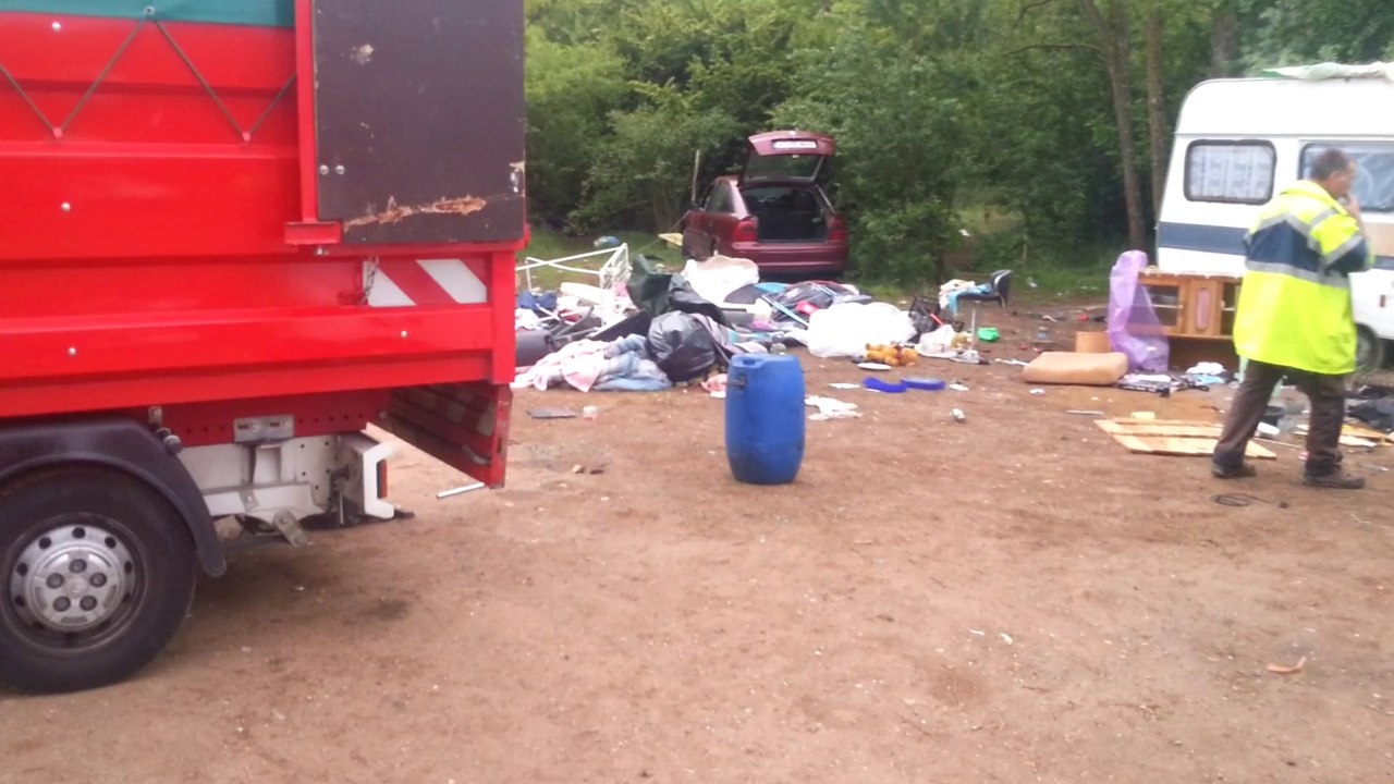 50 policiers, CRS et agent de la ville de Valence mobilisés pour démanteler un camp de Roms