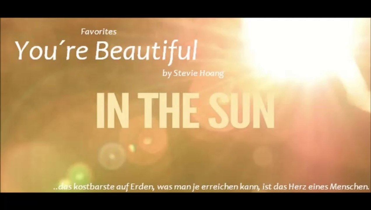 You´re Beautiful by Stevie Hoang (Cover - Favorites)