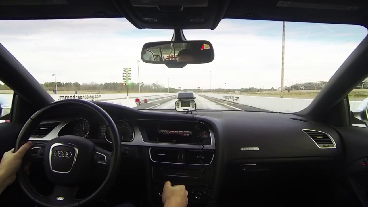 APR Audi S5 V8 Supercharged 1/4 Mile ( HD )