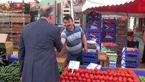 Dursunbey Belediye Başkanı Bahçavan Semt Pazarında Esnafı Ziyaret Etti