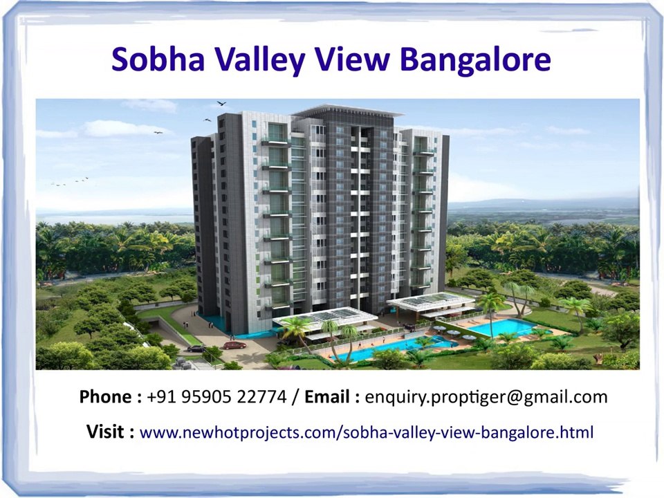 Sobha Valley View - Sobha Valley View Upcoming Project - Sobha Developer Banashankari Bangalore 9590522774