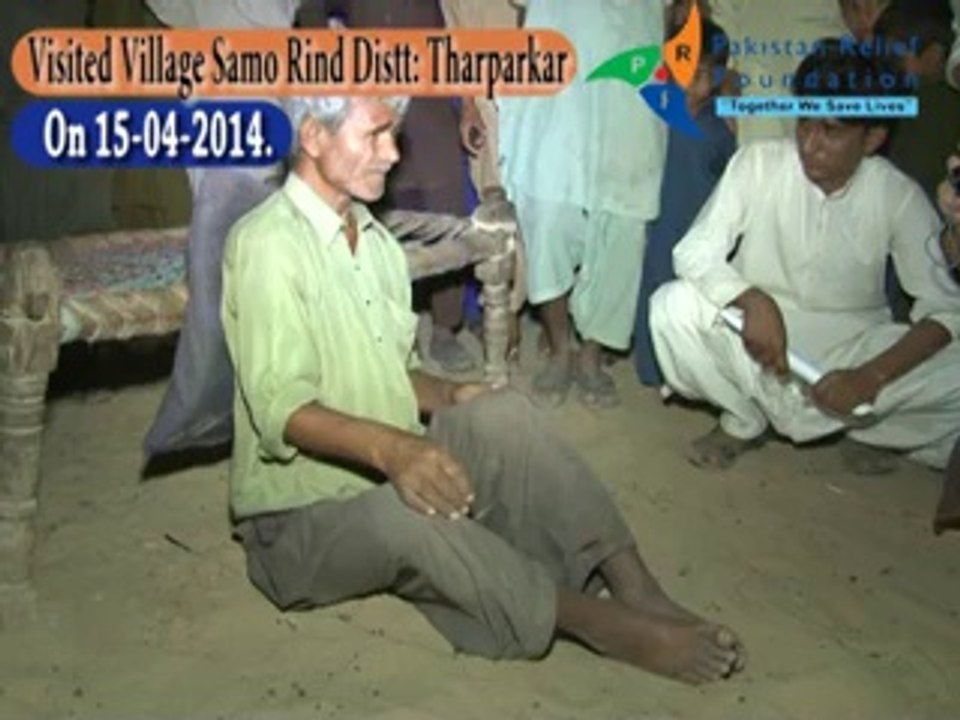 Chairman PRF Haleem Adil Sheikh visited Drought affected village Samo Rind District Tharparkar on 15.04.2014.