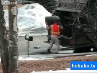 Asabi çöpçü sinirlenirse