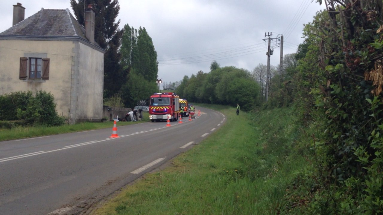 Accident de la route à la Haie Traversaine