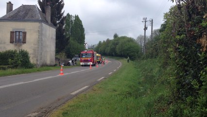 Accident de la route à la Haie Traversaine