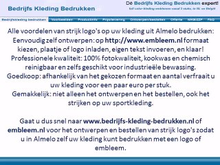 Kleding bedrukken Almelo