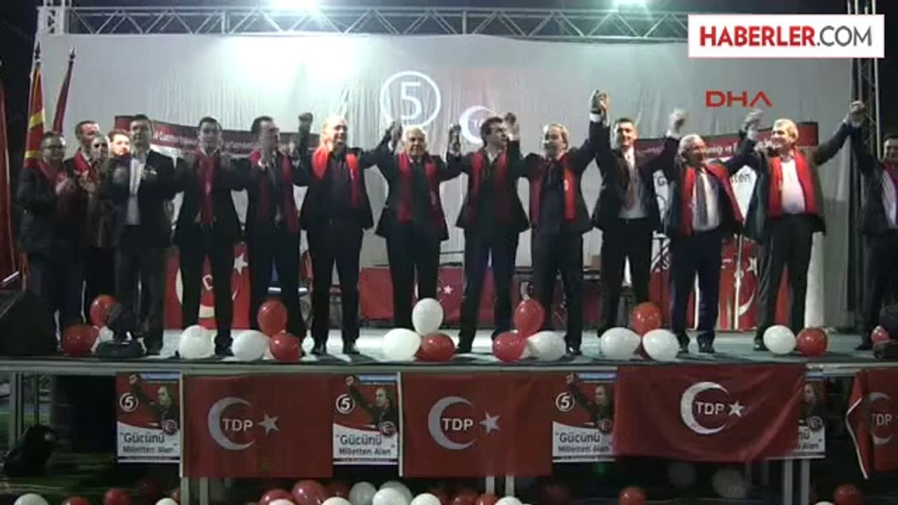 Makedonya'da Türk Demokratik Partisi Miting Düzenledi