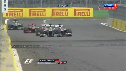 Formula 1 2013 Hulkenberg and Hamilton