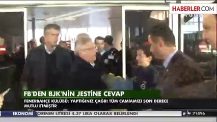 Fenerbahçe'den Beşiktaş'a Teşekkür