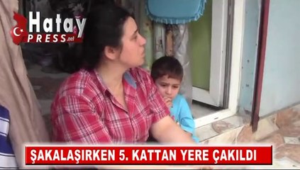 İSKENDERUN'DA DERSHANE ÖĞRENCİSİ 5. KATTAN YERE ÇAKILDI_x264