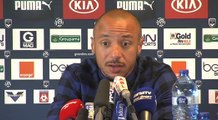 Julien Faubert en point presse avant Lille