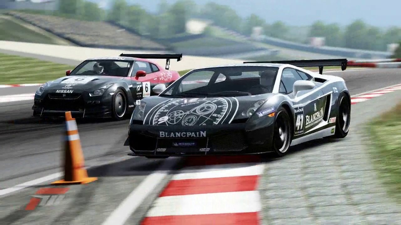 Lamborghini Gallardo Superleggera vs Nissan GT-R @ Nurburgring GP w Tsunami Music sportcars racing Forza Motorsport - part 77 HD