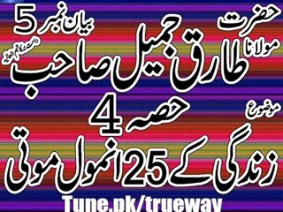 Moulana tariq jameel sb bayan ZINDAGI KE 25 ANMOL MOTI-4