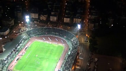 Laser contro elicottero della polizia che sorvolava lo stadio Picchi