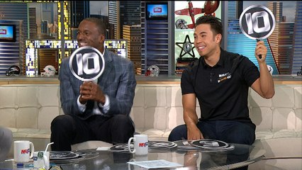 Apolo Ohno scores famous touchdown dances