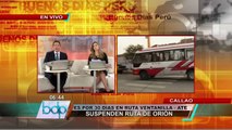 Conductores de la línea Orión acatan sanción de 30 días en el Callao