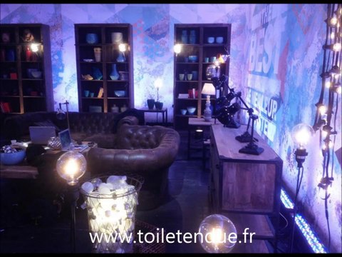 toile tendue imprimée mural. sarl Haute tension Les toiles tendues. Visitez notre site plafondtendunord.com