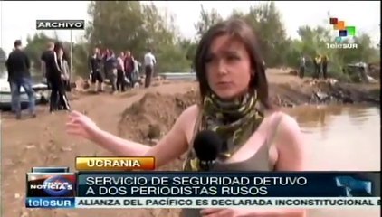 Una periodista y un camarógrafo ruso secuestrados en Ucrania