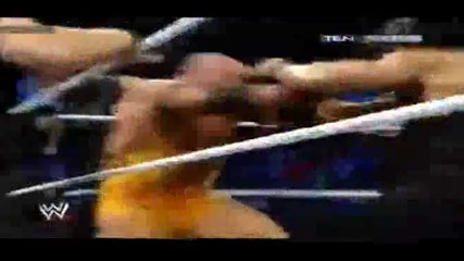 Smackdown 25/4/2014 the shield vs 11on3 Handicap match