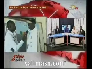 Retour de Wade - les images au siege du pds