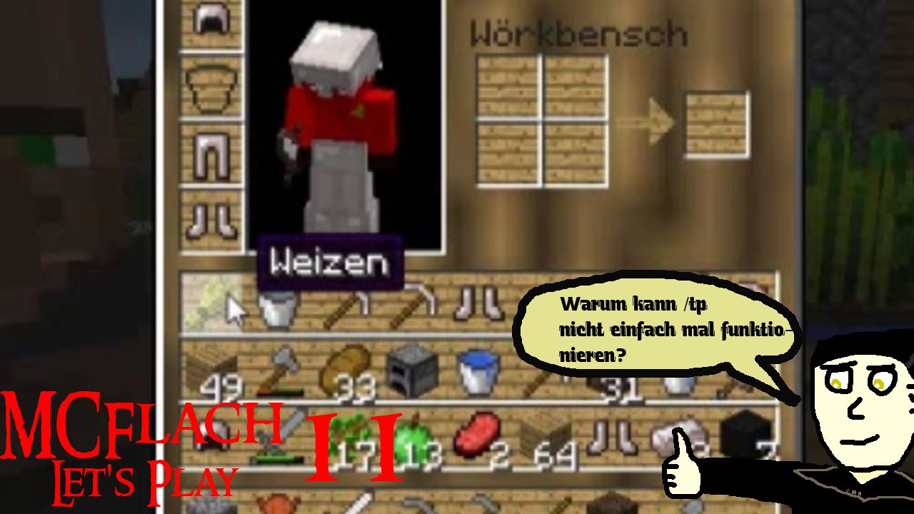 MCFlach Let's Play 11: Inventarmanöver & Furznase