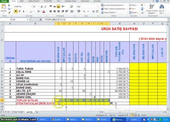 015-1 - Microsoft Excel 2010 - Stok Takip Veri Aktarımı
