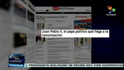 Medios de comunicación analizan la canonización de Juan Pablo II
