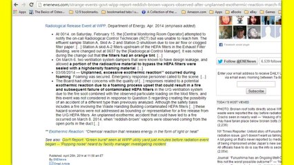 Strange Events in Gov’t WIPP Report! A MUST SEE & SHARE