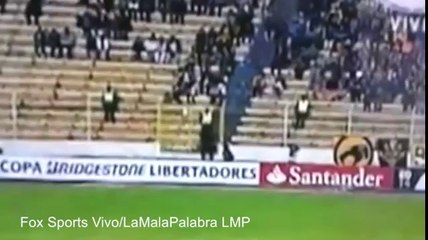 'GHOST' filmed RUNNING through Fans during Bolivian Football Match