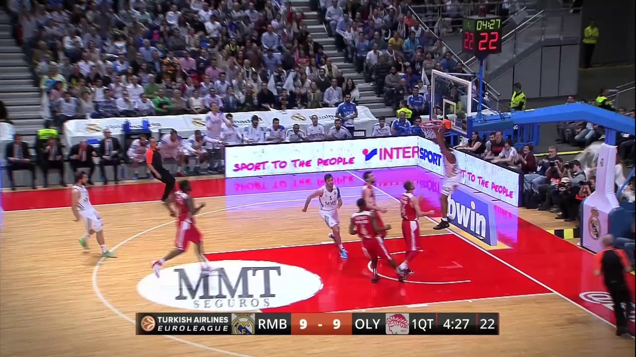 Playoffs Magic Moments: Alleyoop dunk connection by Rudy Fernandez & Tremmell Darden, Real Madrid