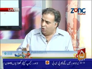 Kashif Bashir Khan with Gen Naseer Akhtar on Channel Five ON 25th April 2014...