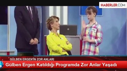 Gülben Ergen Katıldığı Programda Zor Anlar Yaşadı