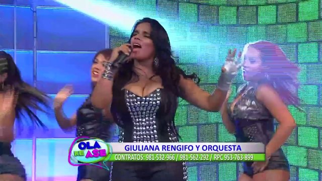 Giuliana Rengifo interpretó su nuevo tema 'Condena mi cruz' en Ola ke Ase