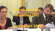conseil municipal à Avranches le 24 avril 2014 : élections membres de commissions et conseils d'administration