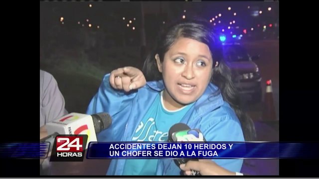 Dos aparatosos choques dejaron más de diez heridos en Lima