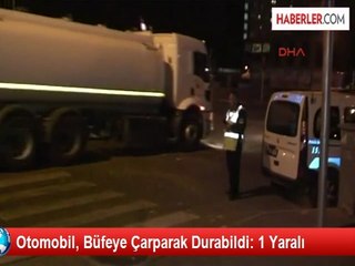 Antalya'da Otomobil, Büfeye Çarparak Durabildi: 1 Yaralı