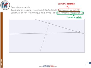 Apprenez à construire le symétrique d'une droite en 5ème 🧭