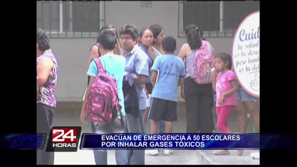 Puente Piedra: evacúan de emergencia a 50 escolares por inhalar gases tóxicos
