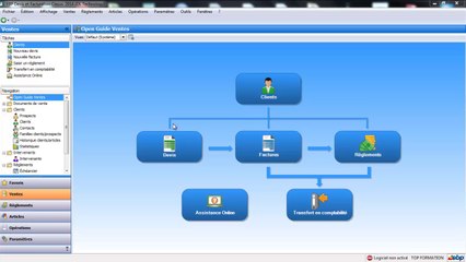 EBP Devis Facturation Open Line : Les familles clients
