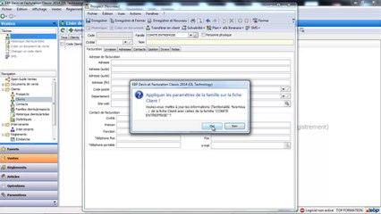 EBP Devis facturation Open Line : Les prospects et clients