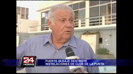 Oleaje destruye estructuras de Club Regatas Unión en La Punta