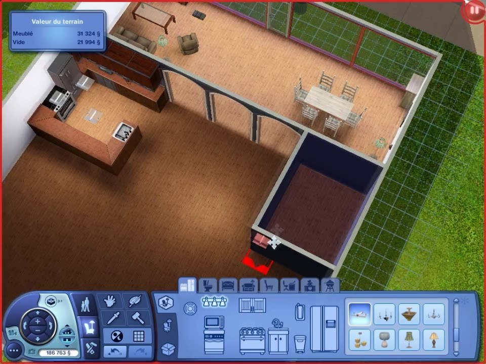les sims 3 création de la maison