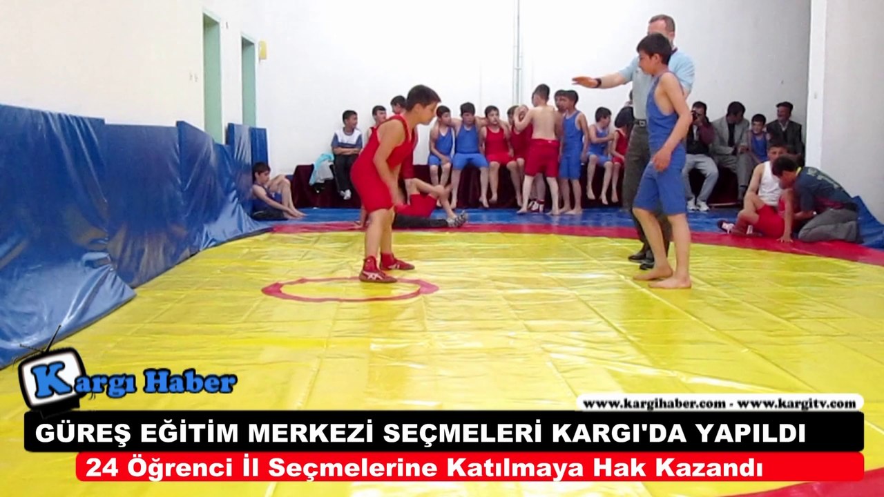 GÜREŞ EĞİTİM MERKEZİ SEÇMELERİ KARGI'DA YAPILDI www.kargihaber.com
