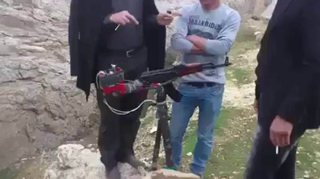 Ak47 gun controlled with remote control