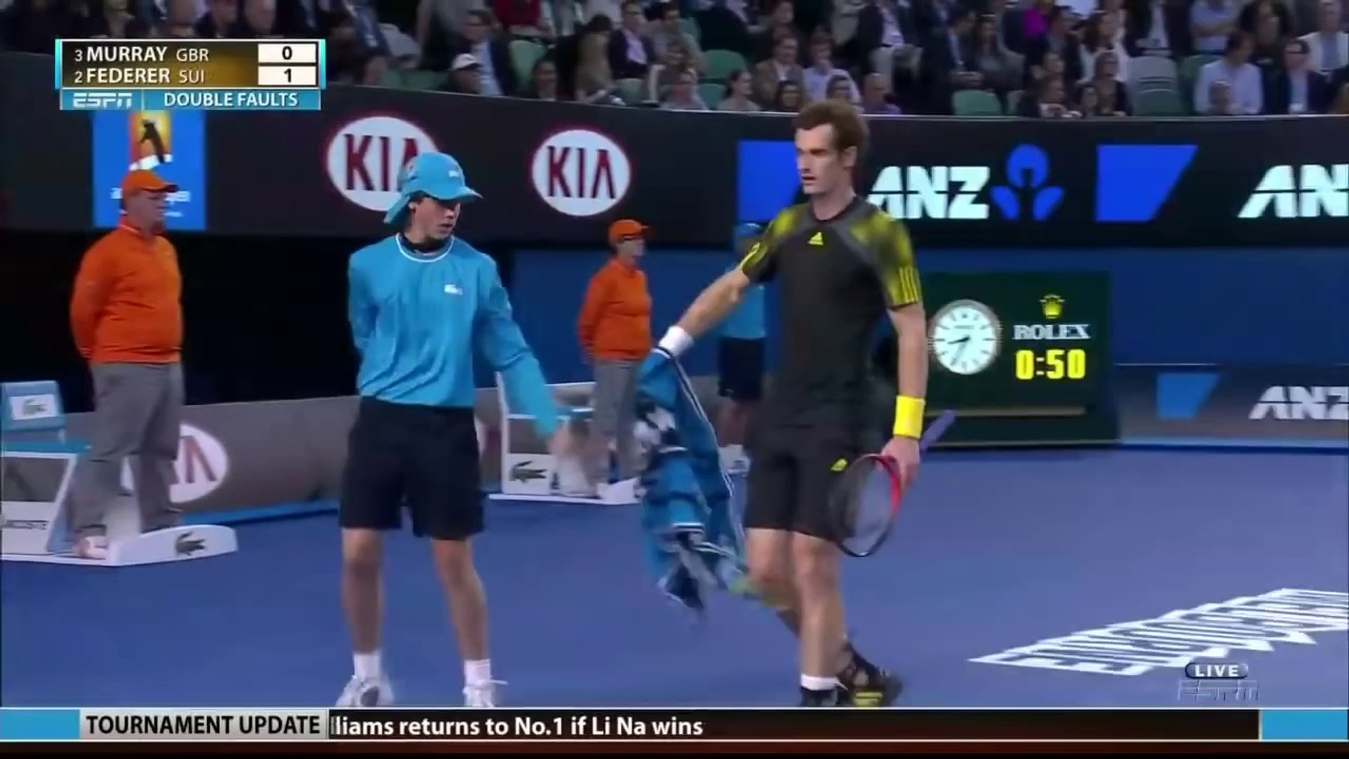 Australian Open 2013 1/2 Final Andy Murray vs Roger Federer - video  Dailymotion